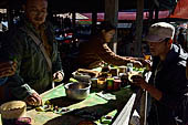 Inle Lake Myanmar. The market of the village of Nampan on the eastern lakeshore. 